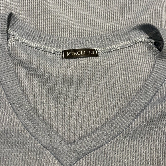 Women's Short Sleeve Lace Sleeve Top - Excellent Condition Miholl Size L… - Picture 13 of 14